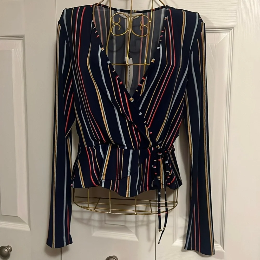 BCBGeneration Striped Top - Picture 1 of 6